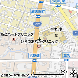 福岡県久留米市原古賀町28-8周辺の地図