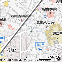 福岡県久留米市西町1098-29周辺の地図