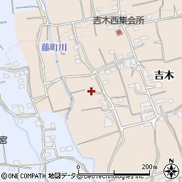 福岡県久留米市草野町吉木1740周辺の地図