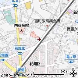 福岡県久留米市西町1161周辺の地図