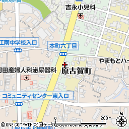 福岡県久留米市本町161周辺の地図