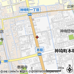 佐賀県神埼市神埼町本堀3187周辺の地図