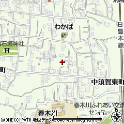 大分県別府市北石垣1096-4周辺の地図