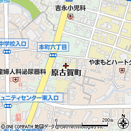 福岡県久留米市原古賀町8周辺の地図