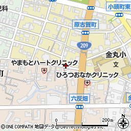 福岡県久留米市原古賀町26-14周辺の地図