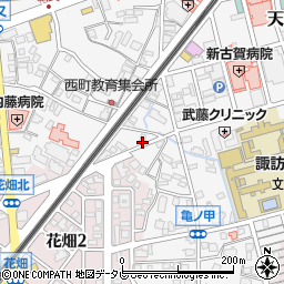 福岡県久留米市西町1156-18周辺の地図