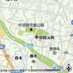 大分県別府市中須賀元町周辺の地図