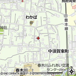 大分県別府市北石垣4周辺の地図