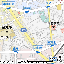 福岡県久留米市西町1234周辺の地図