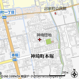 佐賀県神埼市神埼町本堀3150-33周辺の地図