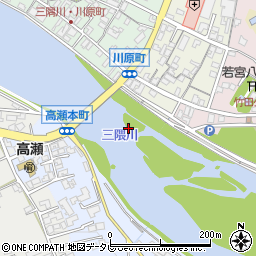 三隈大橋周辺の地図