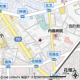 福岡県久留米市西町1187周辺の地図