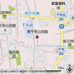 東千布公民館周辺の地図