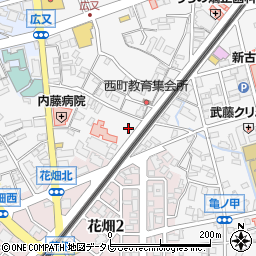 福岡県久留米市西町1162周辺の地図