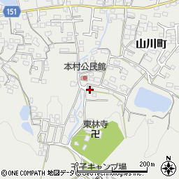 福岡県久留米市山川町614周辺の地図