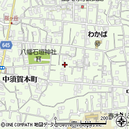 大分県別府市中須賀東町3組-3周辺の地図
