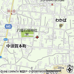 大分県別府市北石垣1074周辺の地図