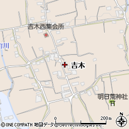 福岡県久留米市草野町吉木1667周辺の地図