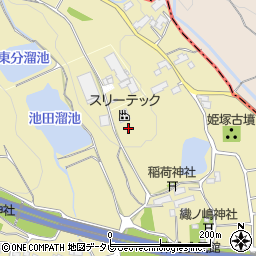 佐賀県小城市東分周辺の地図