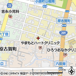 福岡県久留米市原古賀町25-17周辺の地図