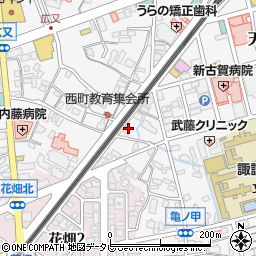 福岡県久留米市西町639周辺の地図