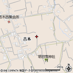 福岡県久留米市草野町吉木1621周辺の地図