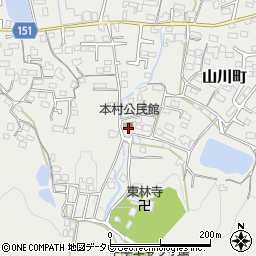 福岡県久留米市山川町635周辺の地図