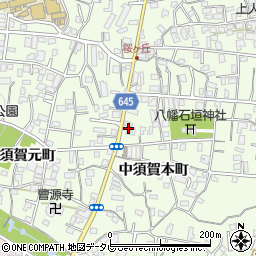 大分県別府市北石垣1035-1周辺の地図