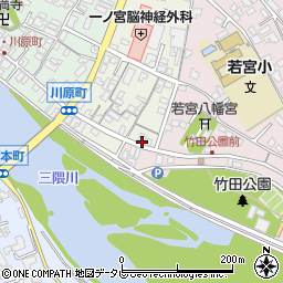 日田井上乳販周辺の地図