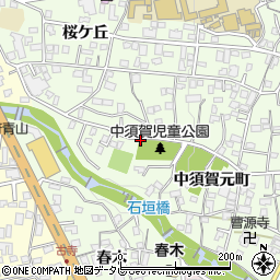 中須賀児童公園トイレ周辺の地図