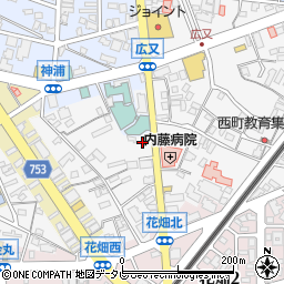 福岡県久留米市西町1196周辺の地図