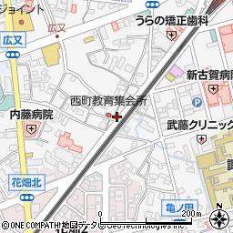 福岡県久留米市西町1478周辺の地図