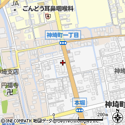 佐賀県神埼市神埼町本堀3180-1周辺の地図
