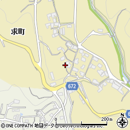 大分県日田市求町周辺の地図