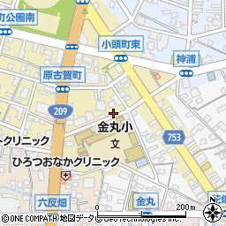 福岡県久留米市原古賀町29-15周辺の地図