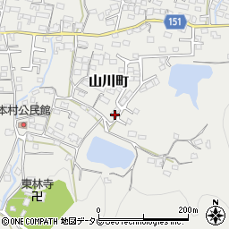 福岡県久留米市山川町665周辺の地図
