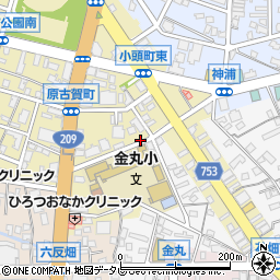 福岡県久留米市原古賀町29-12周辺の地図