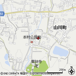 福岡県久留米市山川町648周辺の地図