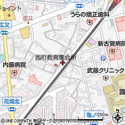 福岡県久留米市西町1478-5周辺の地図