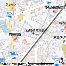 福岡県久留米市西町1481周辺の地図