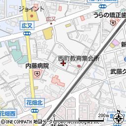 福岡県久留米市西町1490周辺の地図