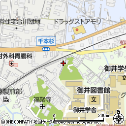 千本杉児童遊園周辺の地図