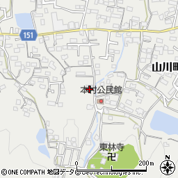 福岡県久留米市山川町432-1周辺の地図