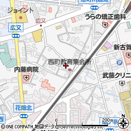 福岡県久留米市西町1473周辺の地図