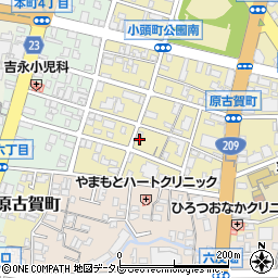 福岡県久留米市原古賀町24-24周辺の地図