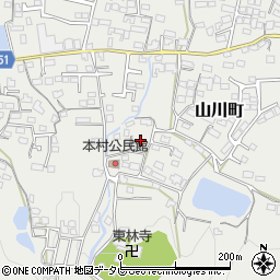 福岡県久留米市山川町643周辺の地図