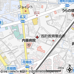 福岡県久留米市西町1499周辺の地図