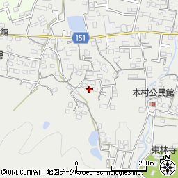 福岡県久留米市山川町298周辺の地図