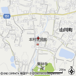福岡県久留米市山川町639周辺の地図