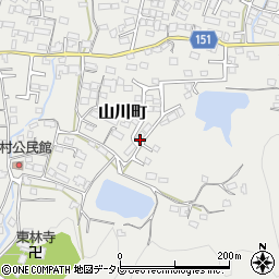 福岡県久留米市山川町709周辺の地図